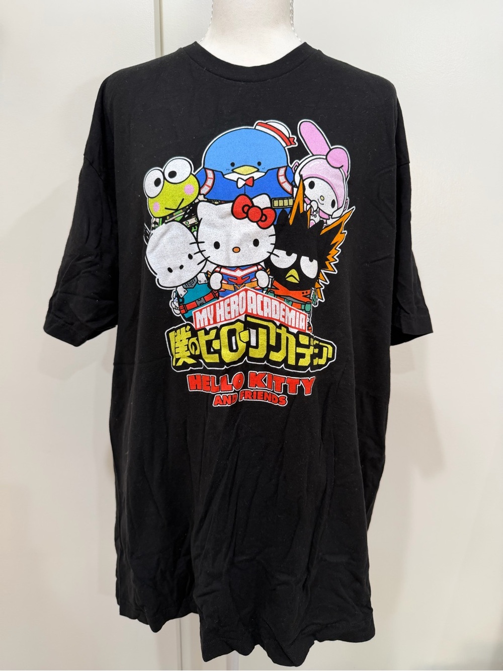 My Hero Academia x Hello Kitty Black Graphic Tee
